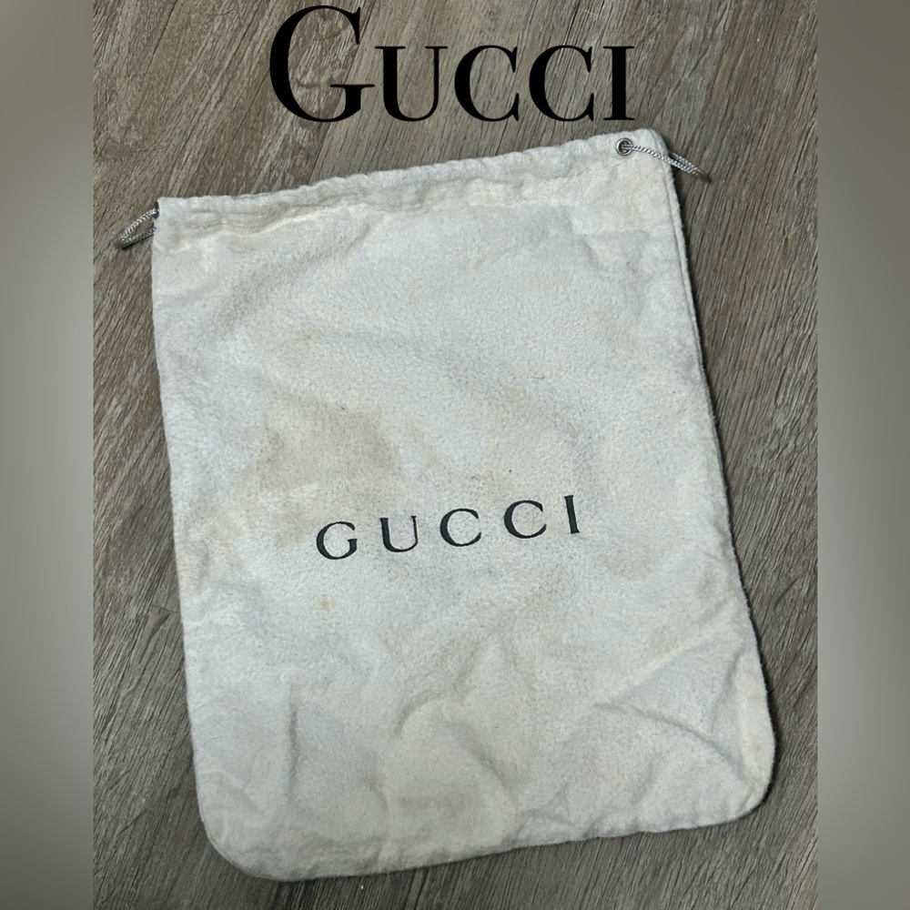 Gucci Dust Bag Vintage w/ Drawstring 11 1/2” x 8 1/2”